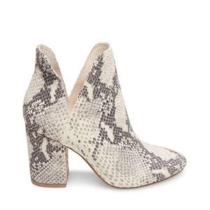 Steve Madden Rookie Chop-Out Natural Snake Boots